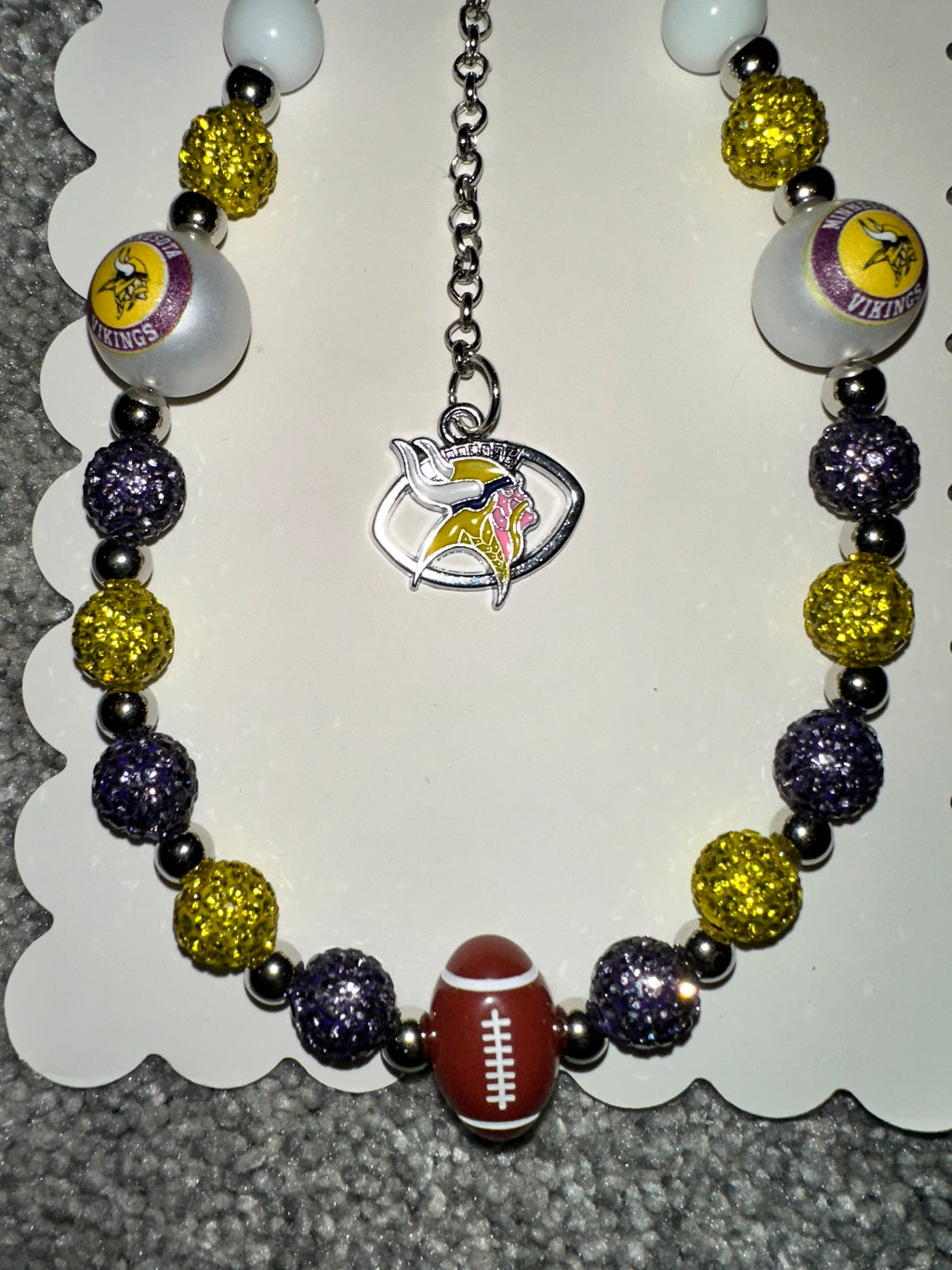 Sports Team Bling Keychain/Phone chain Minnesota Vikings