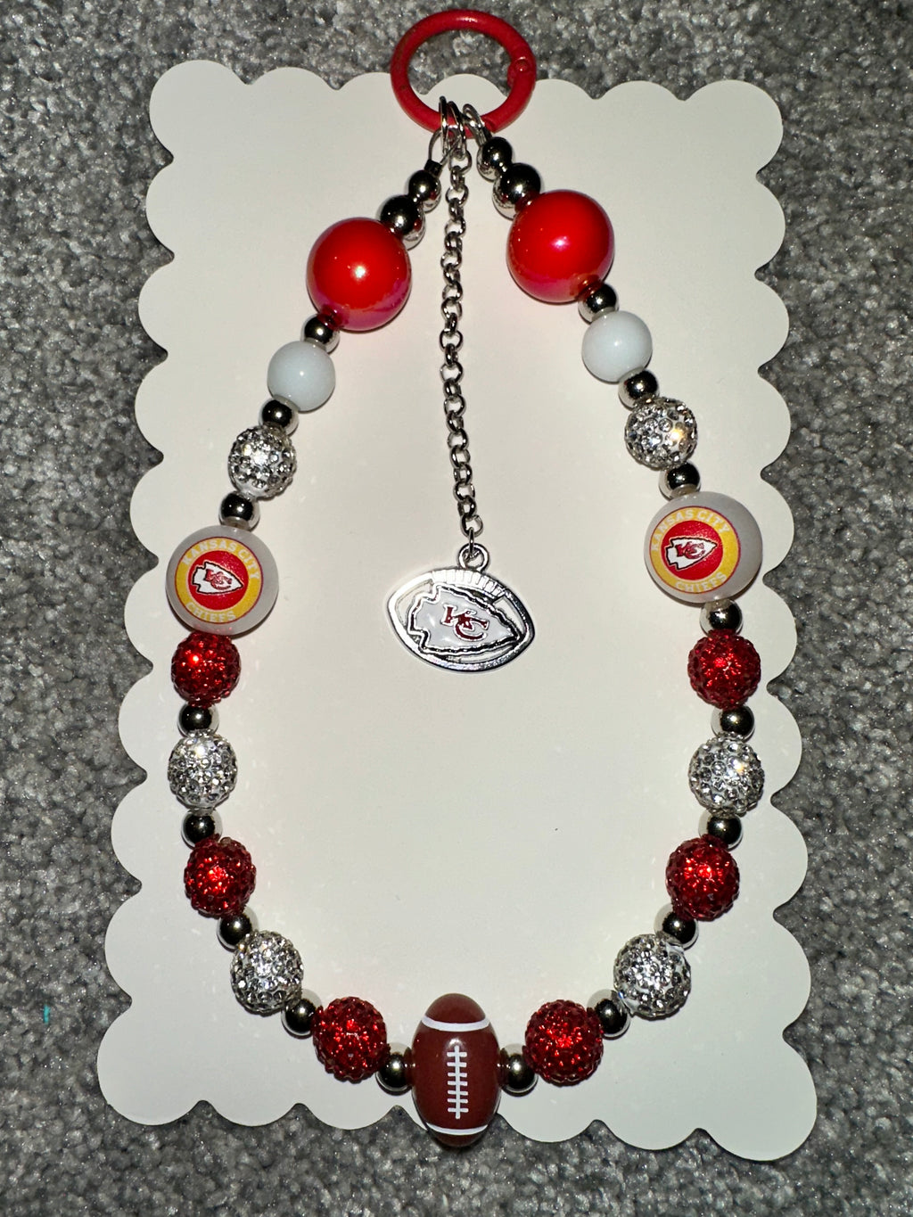 Sports Team Bling Keychain / Phone chain Kansas City