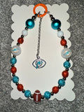 Sports Team Bling Keychain / Phone chain Dolphins