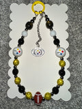 Sports Team Bling Keychain Steelers