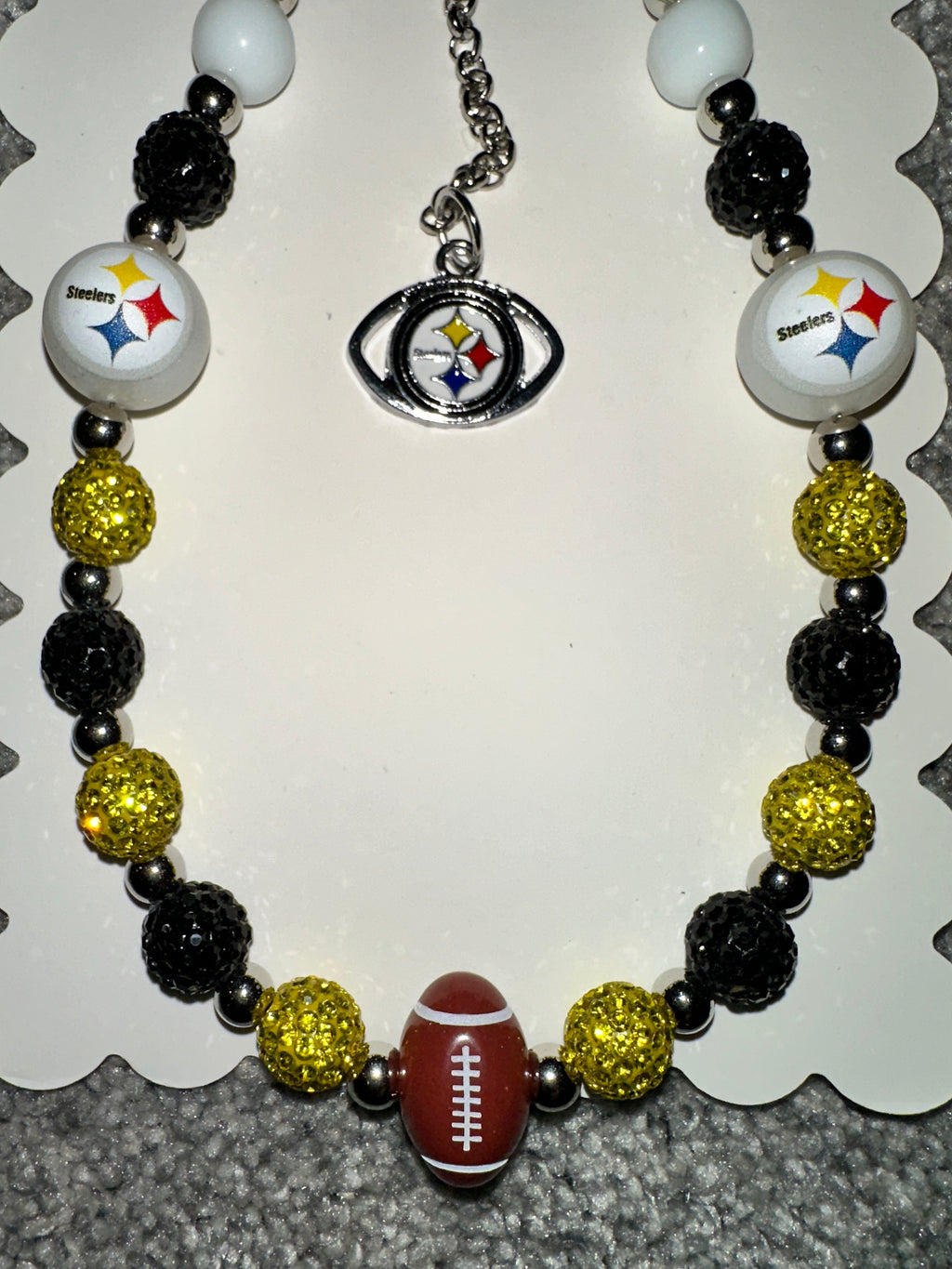 Sports Team Bling Keychain Steelers