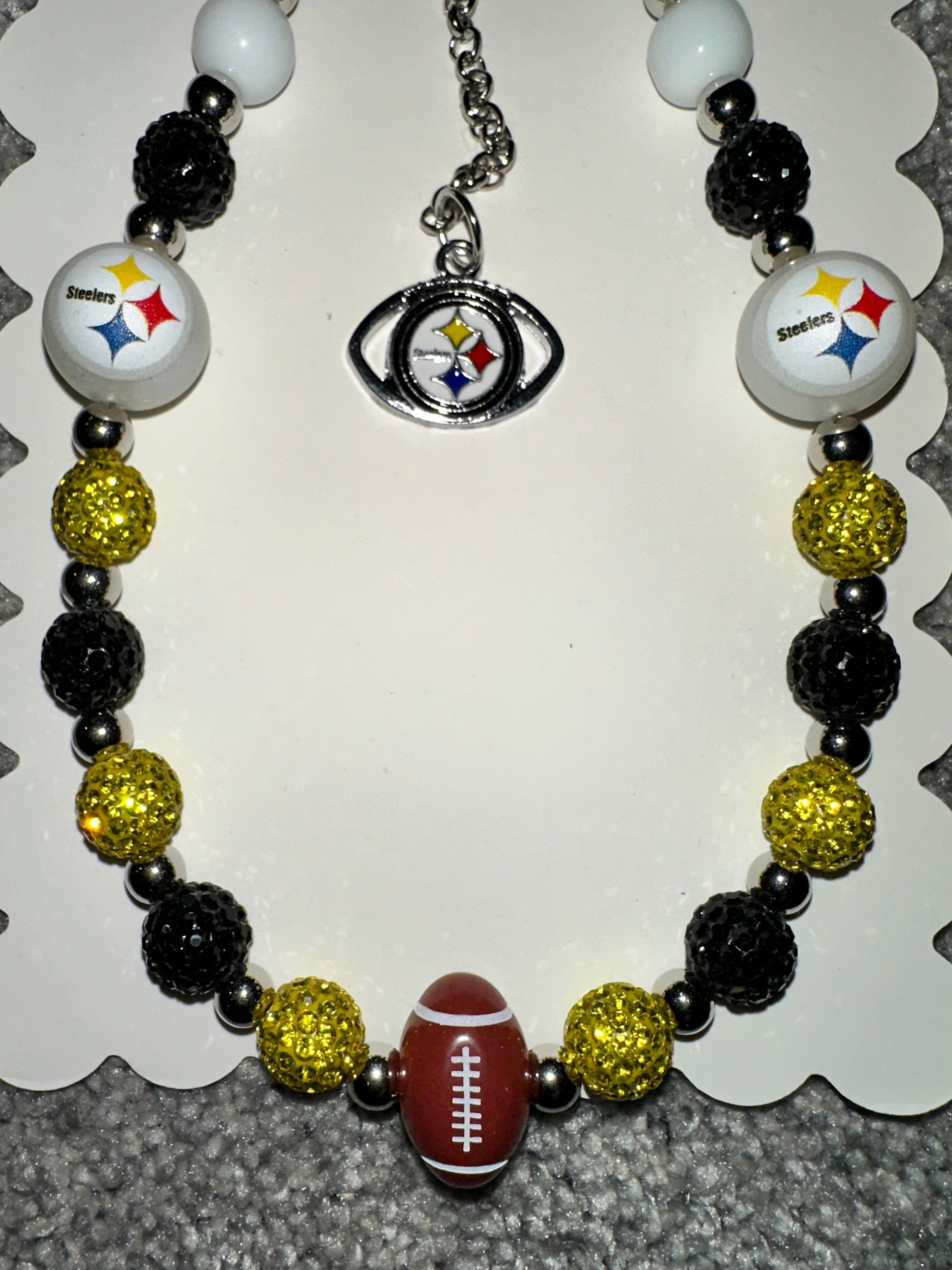 Sports Team Bling Keychain Steelers
