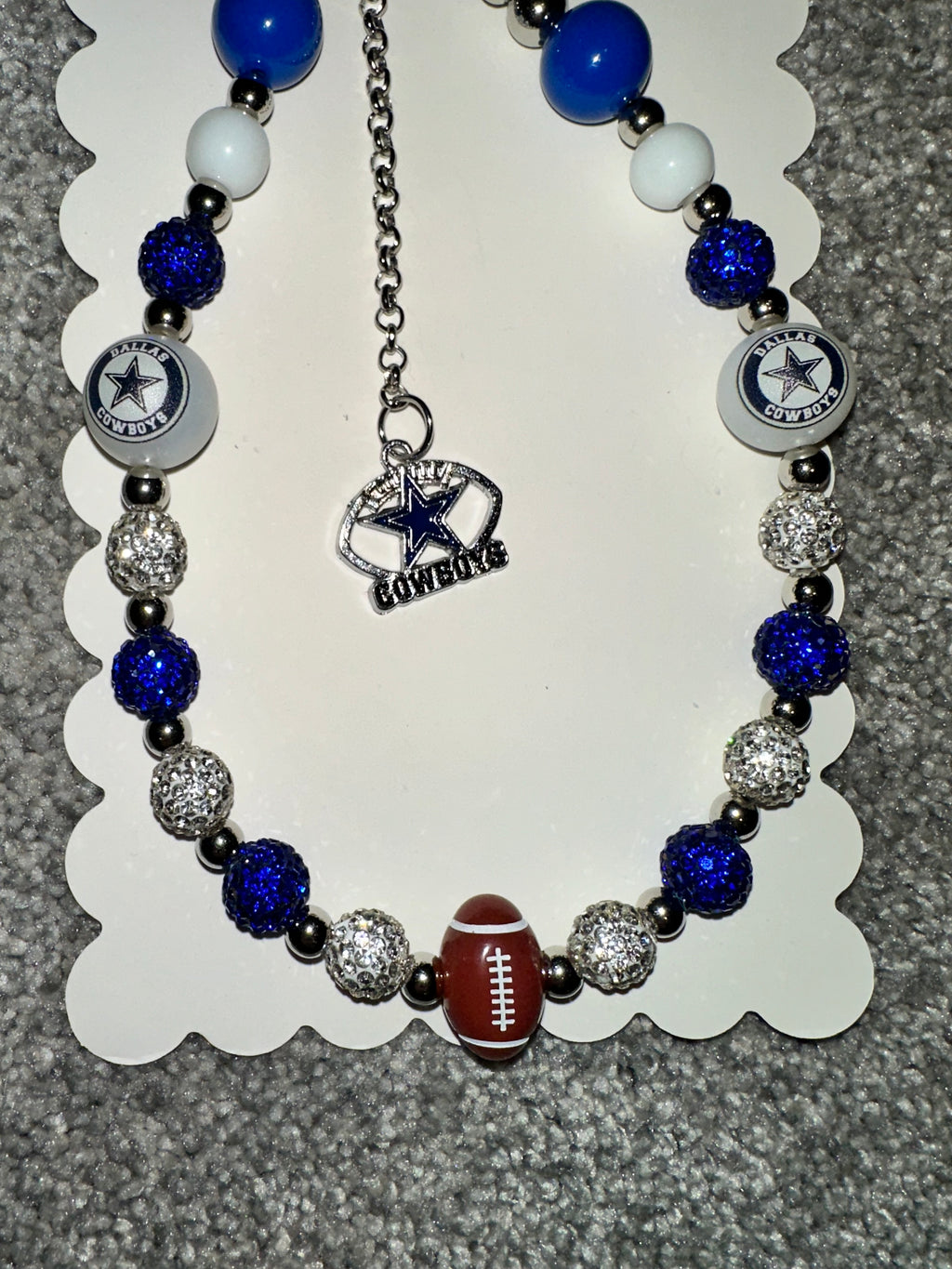 Sports Team Bling Keychain / phone chain Cowboys