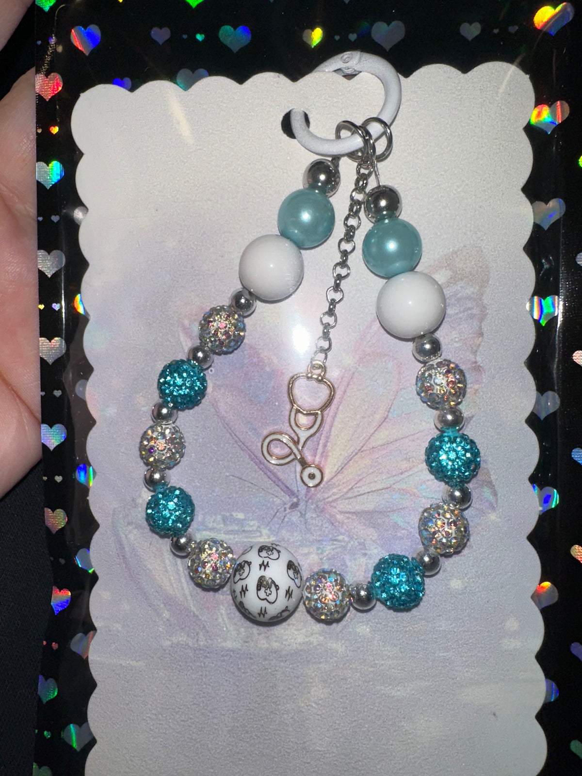 Bling Nurse Keychain/ Phone Chain